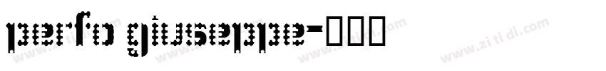 perfo giuseppe字体转换
